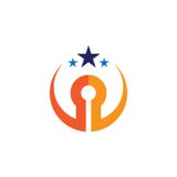 Логотип образовательного бизнеса звезды круга бесплатная иллюстрация Логотип образовательного бизнеса звезды круга бесплатная иллюстрация