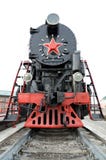 локомотивный старый пар Такие локомотивы пара были использованы в первой половине XX века, в Советском Союзе стоковое изображение локомотивный старый пар Такие локомотивы пара были использованы в первой половине XX века, в Советском Союзе стоковое изображение