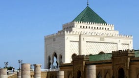 мавзолей mohammed v стоковое изображение мавзолей mohammed v стоковое изображение
