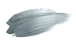 Мазок лиманды чернил серебряного хода пятна или smudge кисти и абстрактного paintbrush блестящий с текстурой яркого блеска на бел стоковая фотография rf Мазок лиманды чернил серебряного хода пятна или smudge кисти и абстрактного paintbrush блестящий с текстурой яркого блеска на бел стоковая фотография rf