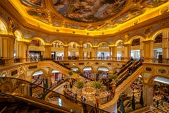 Макао, Китай - зала венецианской гостиницы большая стоковое изображение rf Макао, Китай - зала венецианской гостиницы большая стоковое изображение rf