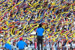 Малайзийские студенты празднуя Hari Merdeka в Малайзии, Куалае-Лумпур стоковые фото Малайзийские студенты празднуя Hari Merdeka в Малайзии, Куалае-Лумпур стоковые фото