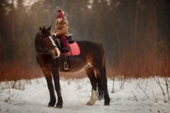 Маленькая девочка с портретом лошади на открытом воздухе на весеннем дне стоковые фотографии rf Маленькая девочка с портретом лошади на открытом воздухе на весеннем дне стоковые фотографии rf