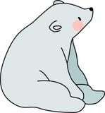 Маленький белый изолированный друг ребенка полярного медведя стоковые изображения Маленький белый изолированный друг ребенка полярного медведя стоковые изображения
