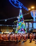 Март Санта Клауса Беларуси 2018 Минска стоковые изображения Март Санта Клауса Беларуси 2018 Минска стоковые изображения
