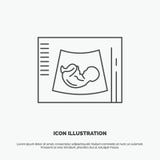 Материнство, беременность, sonogram, младенец, значок ультразвука r иллюстрация штока Материнство, беременность, sonogram, младенец, значок ультразвука r иллюстрация штока