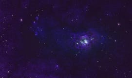 Межзвёздное облако лагуны в небе глубокого космоса стоковые изображения rf Межзвёздное облако лагуны в небе глубокого космоса стоковые изображения rf