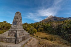Мемориал на Mt Taranaki стоковая фотография Мемориал на Mt Taranaki стоковая фотография