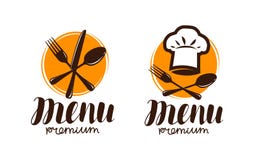 Меню, логотип или ярлык ресторана Варящ, концепция кухни также вектор иллюстрации притяжки corel бесплатная иллюстрация Меню, логотип или ярлык ресторана Варящ, концепция кухни также вектор иллюстрации притяжки corel бесплатная иллюстрация