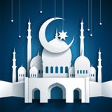 мечеть 3d и полумесяц лунатируют с звездами - Рамазаном Kareem или Ramaz иллюстрация штока мечеть 3d и полумесяц лунатируют с звездами - Рамазаном Kareem или Ramaz иллюстрация штока