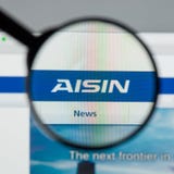 Милан, Италия - 10-ое августа 2017: Вебсайт Aisin Seiki Это Ja стоковое изображение rf Милан, Италия - 10-ое августа 2017: Вебсайт Aisin Seiki Это Ja стоковое изображение rf
