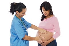 милая gynecologist девушки супоросая Стоковая Фотография RF милая gynecologist девушки супоросая Стоковая Фотография RF