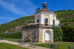 милая маленькая часовня в Saxon виноградниках стоковые изображения rf милая маленькая часовня в Saxon виноградниках стоковые изображения rf