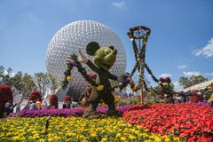 Мир Дисней, тематический парк Epcot разбивочный, мышь Mickey Орландо стоковая фотография rf Мир Дисней, тематический парк Epcot разбивочный, мышь Mickey Орландо стоковая фотография rf