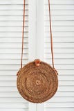Модная handmade естественная органическая сумка ротанга стоковые изображения Модная handmade естественная органическая сумка ротанга стоковые изображения