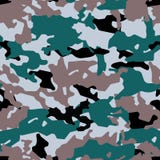 Модная картина камуфлирования, безшовный вектор Печать Millatry текстура одежд, маскировка охотника иллюстрация вектора Модная картина камуфлирования, безшовный вектор Печать Millatry текстура одежд, маскировка охотника иллюстрация вектора