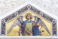 Мозаика St Michael стоковое фото rf Мозаика St Michael стоковое фото rf