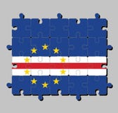 Мозаика флага Кабо-Верде в голубом белом и красном цвете с кругом звезды 10 иллюстрация вектора Мозаика флага Кабо-Верде в голубом белом и красном цвете с кругом звезды 10 иллюстрация вектора