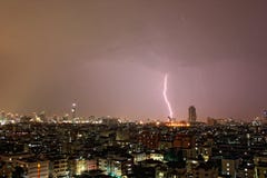 Молния Бангкока стоковое фото rf Молния Бангкока стоковое фото rf