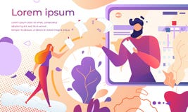 Молодая женщина давая документы для того чтобы укомплектовать личным составом экран планшета иллюстрация штока Молодая женщина давая документы для того чтобы укомплектовать личным составом экран планшета иллюстрация штока