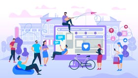 Молодые люди используя мобильный смартфон для отправки SMS иллюстрация вектора Молодые люди используя мобильный смартфон для отправки SMS иллюстрация вектора