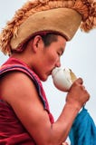 Монах на монастыре Erdene Zuu, Kharhorin, центральной Монголии стоковое фото Монах на монастыре Erdene Zuu, Kharhorin, центральной Монголии стоковое фото