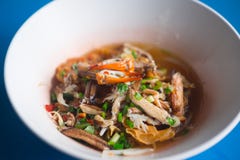 Морепродукты Том лапшей yum с когтем стоковое фото Морепродукты Том лапшей yum с когтем стоковое фото