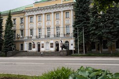 Москва, Россия может 25, 2019, исторический памятник XVIII века здание военного отдела, бывший дворец стоковые фотографии rf Москва, Россия может 25, 2019, исторический памятник XVIII века здание военного отдела, бывший дворец стоковые фотографии rf