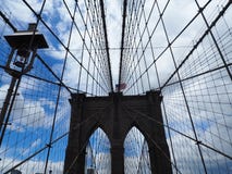 мост brooklyn стоковая фотография мост brooklyn стоковая фотография