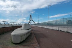 Мост Oversteek в Наймегене стоковая фотография rf Мост Oversteek в Наймегене стоковая фотография rf