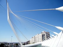 Мост 2010 хорд Иерусалима новый стоковые фотографии rf Мост 2010 хорд Иерусалима новый стоковые фотографии rf