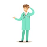 Мужской доктор С Стетоскоп Wearing Медицинск Scrubs форма работая в части больницы серии здравоохранения Стоковые Фото Мужской доктор С Стетоскоп Wearing Медицинск Scrubs форма работая в части больницы серии здравоохранения Стоковые Фото