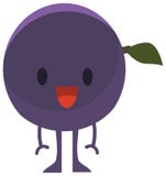 Мультфильм печати doodles чудовища сливы цитрусовых фруктов набора цвета лета плоские счастливые бесплатная иллюстрация Мультфильм печати doodles чудовища сливы цитрусовых фруктов набора цвета лета плоские счастливые бесплатная иллюстрация
