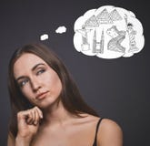 Мысль о концепции каникул стоковая фотография Мысль о концепции каникул стоковая фотография