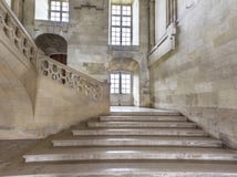 На лестницах замка Blois Стоковое фото RF На лестницах замка Blois Стоковое фото RF