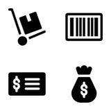 Набор значков глифа Ecommerce бесплатная иллюстрация Набор значков глифа Ecommerce бесплатная иллюстрация