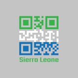 Набор кода QR цвет флага Сьерра-Леоне, горизонтальное tricolor салатового, белого и светлого - голубой иллюстрация вектора Набор кода QR цвет флага Сьерра-Леоне, горизонтальное tricolor салатового, белого и светлого - голубой иллюстрация вектора