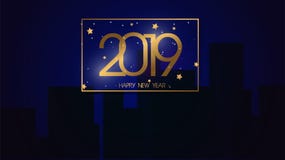 Наградная предпосылка 2019 иллюстрации вектора С Новым Годом! для новой поздравительной открытки и другого больший современный и иллюстрация штока Наградная предпосылка 2019 иллюстрации вектора С Новым Годом! для новой поздравительной открытки и другого больший современный и иллюстрация штока