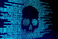 Нападение Malware компьютера стоковая фотография rf Нападение Malware компьютера стоковая фотография rf