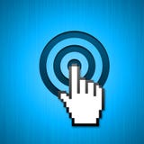 направленный указатель мыши руки click Стоковые Фото направленный указатель мыши руки click Стоковые Фото
