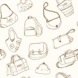 Нарисованная рукой картина иллюстрации эскиза doodle безшовная кладет - багаж в мешки для перемещения, чемодан, случай, сумку, иллюстрация вектора Нарисованная рукой картина иллюстрации эскиза doodle безшовная кладет - багаж в мешки для перемещения, чемодан, случай, сумку, иллюстрация вектора