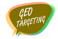 Нацеливание Geo текста сочинительства слова Концепция дела для объявлений цифров осматривает идею m пузыря речи положения кампани стоковое изображение rf Нацеливание Geo текста сочинительства слова Концепция дела для объявлений цифров осматривает идею m пузыря речи положения кампани стоковое изображение rf