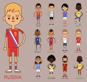 Национальная иллюстрация вектора футбольных команд футбола чашки евро бесплатная иллюстрация Национальная иллюстрация вектора футбольных команд футбола чашки евро бесплатная иллюстрация