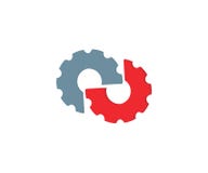 Начальный логотип сделанный из 2 Cogs бесплатная иллюстрация Начальный логотип сделанный из 2 Cogs бесплатная иллюстрация