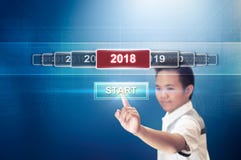 Начните Новый Год 2018 стоковое изображение rf Начните Новый Год 2018 стоковое изображение rf