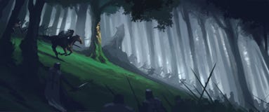Нашествие крестоносцев внутри к Европе. иллюстрация штока Нашествие крестоносцев внутри к Европе. иллюстрация штока
