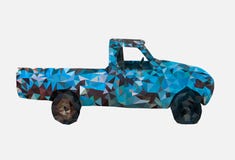 Низко поли старого ржавого голубого автомобиля, геометрического стиля, шаржа, абстрактной иллюстрации вектора иллюстрация вектора Низко поли старого ржавого голубого автомобиля, геометрического стиля, шаржа, абстрактной иллюстрации вектора иллюстрация вектора