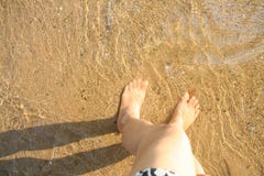 Нога под водой стоковое фото rf Нога под водой стоковое фото rf