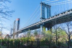 Нью-Йорк, Бруклинский мост, более низкое Манхаттан, США стоковое фото Нью-Йорк, Бруклинский мост, более низкое Манхаттан, США стоковое фото