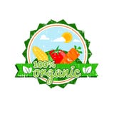 Обрабатывайте землю свежая, вектор логотипа еды фермы ярлыка натуральных продуктов бесплатная иллюстрация Обрабатывайте землю свежая, вектор логотипа еды фермы ярлыка натуральных продуктов бесплатная иллюстрация